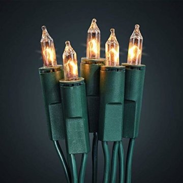 dasmöbelwerk Weihnachts Mini Lichterkette mit 100 Lämpchen Lichterketten für Innen Weihnachtsbaum Beleuchtung Warmweiß - 2