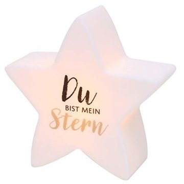 Dekohelden24 LED Nachtlicht, Du bist Mein Stern, L/B/H: 13 x 5,5 x 13 cm - 1