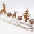 Dekoleidenschaft Lichterboard aus Holz mit 4 Glas-Windlichtern, Tannenbäumen und Rentier aus Metall in Rost-Optik, Teelichthalter - 3