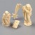 efco – Miniatur Krippefiguren 40 mm 4 Teile, elfenbeinfarben - 1