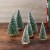 FENICAL Mini Weihnachtsbaum Künstlicher Weihnachtsbaum Christbaum Grün Tannenbaum künstliche Tanne 6pcs - 3
