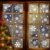 Fensterbilder Weihnachten, 228 Schneeflocken Fenstersticker, Weihnachtsdeko Fenster,Fensteraufkleber PVC Fensterdeko Selbstklebend, für Türen Schaufenster Vitrinen Glasfronten Deko - 4