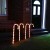 Festive Lights - 4er Set – beleuchtete Zuckerstangen Dekoration – 40 LEDs – strombetrieben - für Außen & Innen - 2