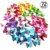 Foonii® 72 PCS 3D Schmetterlinge Wanddeko Aufkleber Abziehbilder,schlagfestem Kunststoff Schmetterling Dekorationen, Wand-Dekor (12 Blau, 12 Farbe, 12 Grün, 12 Gelb, 12 Rosa, 12 Rot) - 1
