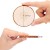 Fuyit Holzscheiben 30 Stücke Holz Log Scheiben 7-8cm mit Loch Unvollendete Holzkreise für DIY Handwerk Holz-Scheiben Hochzeit Mittelstücke Weihnachten Dekoration Baumscheibe(30st 2.8