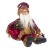 globalqi 13 Zoll Weihnachtsmann sitzende Figur, Weihnachten Noel Santa Puppe Ornament angenehmes Geschenk Urlaub Sammlung Puppe Spielzeug Tisch Weihnachtsbaum Dekor Festival vorhanden - 1