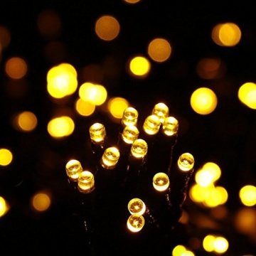 gresonic-Led-Cluster-20m lang-Lichterkette-Strombetrieb Deko für Innen Außen Garten Weihnachtsbaum Hochzeit (Warmweiss Dauerlicht, 1000LED) - 8