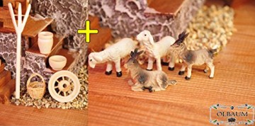 Große PREMIUM Krippenfiguren 12 -tlg. SET, hochwertige Ausführung und feine Mimik, handbemalt je 7 cm - PREMIUM FIGUREN für große Holz Weihnachtskrippe Krippe Zubehör, BTV Design XXL Maria Josef Jesus Weihnachtsgeschichte Krippenzubehör Krippen Krippe Krippenfigur Figur KFM - 4