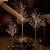 Hairui Vorbeleuchtete Birke 180CM 128L für die Heimdekoration Weißer Weihnachtsbaum mit LED-Leuchten Warmweiß Beleuchteter Kunstbaum mit Teilweise Funkelnder Funktion Ausgang 24V Sicherheitsspannung - 4