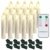 Hengda 30er LED Kerzen Dimmbar Weihnachtskerzen Kerzenlichter Flammenlose für Weihnachtsbaum, Weihnachtsdeko, Hochzeit, Geburtstags, Party, Warmweiß - 1