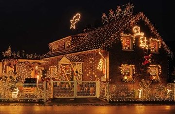 Idena 31814 LED Tannengirlande mit 100 LED warm weiß, ca. 25 cm x 5 m (ohne Draht) - 7