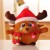 JFZCBXD Weihnachtsmann-Figur, bunter LED-Licht singt Christmas Song glühenden Licht Plüsch Weihnachtsmann gefüllter Puppe Spielzeug Schöne Geschenke für Kinder,Glowingmoose,35cm0.45KG - 1