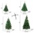 Julido Weihnachtsbaum Kunstbaum künstlicher Baum Tannenbaum Dekobaum Christbaum Grün mit Ständer 120cm 260 Spitzen - 2