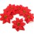 JUSTDOLIFE Weihnachtsstern Roter Samt Dekorative Künstliche Blumen für Weihnachten - 2