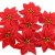 JUSTDOLIFE Weihnachtsstern Roter Samt Dekorative Künstliche Blumen für Weihnachten - 4