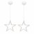 Kompassswc LED Fensterlicht Stern Form Fensterbild Saugnapf led Fenstersilhouette batteriebetrieben Weihnachtsbeleuchtung Weihnachten Dekoration Licht für Kinderzimmer Schaufenster Party (2 Stück) - 1