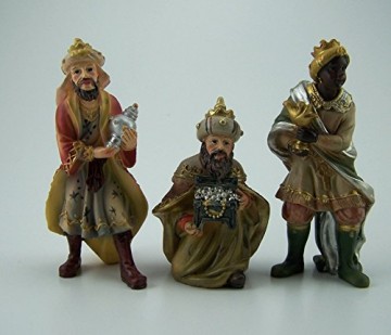 Krippe, Johanneskrippe, 12tlg, Höhe 10cm, handbemalen - 2
