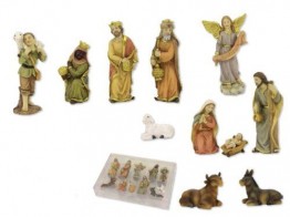 Krippenfigurenset, 11-tlg. Set, für 6cm Figuren - 1