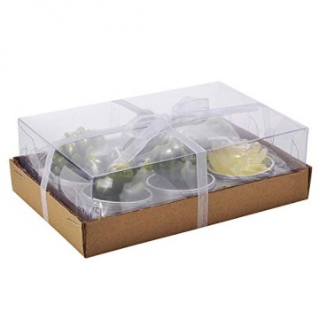LA BELLEFÉE Kerzen Kaktus Teelicht Kerzen Sukkulenten Kerzen rauchfreie Kerzen für Home Dekoration und Weihnachten Geschenke - 6er Set - 7