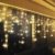 LED Lichtervorhang Lichter, LED Lichterkette, Weihnachtsbeleuchtung, 93er LED Lichtervorhang Lang Schneeflocke LED String Licht, Innen/Außen Weihnachtsdeko Deko Christmas 3.5 x 0.8 m - 2