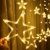 Led Sterne Lichterkette, Lichtervorhang Weihnachten Fensterbeleuchtung Partylichterkette Warmweiß Weihnachtsbeleuchtung Mit 12 Sterne 138 Leuchtioden AußEn Innen für Weihnachtsdeko Fensterdeko - 4