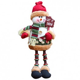 libelyef Weihnachtspuppe Sitzregal Ornamente, Plüsch Schneemann Puppe, Lange Beine Tisch Kamin Dekor Wohnkultur Weihnachtsfiguren Plüsch Für Kinder Kinder - 1