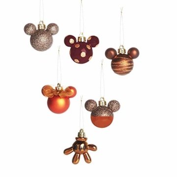 Licensed Mickey Mouse Weihnachtsbaumschmuck (Bronze, 6) - 1