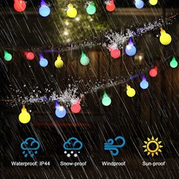 Lichterkette strombetrieben B-right 100 LED Globe Lichterkette, Lichterkette bunt, Innen- Außen Lichterkette glühbirne Fernbedienung,Weihnachtsbeleuchtung für Weihnachten Hochzeit Party Weihnachtsbaum - 8