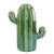 meindekoartikel Deko-Figur Kaktus aus Keramik - Grün (B14xT8xH18cm) - 1