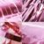 Nakeey 20 Stück Lametta Vorhang Rosa, Herz Folienballon Rosa Glitzervorhang, Hintergrund Fringe Vorhänge für Geburtstag Hochzeitsdeko Party Silvester Deko - 2