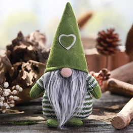 Non-Woven-Hut mit Herz Handmade Gnome Santa Weihnachtsfiguren Ornament Holiday Table Decor Festliche Gegenwart Balight - 1