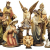 Paolo Rossi Krippen aus 11-Harz Statuen hohen dekoriert wie 43 cm - 