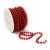 Sepkina Perlenband Christbaumkette Christbaum Perlenkette Perlengirlande Perlenschnur Weihnachten Advent Hochzeit Deko Tischdeko Meterware rot (S-P10-04-red) (0,80€/m) - 1