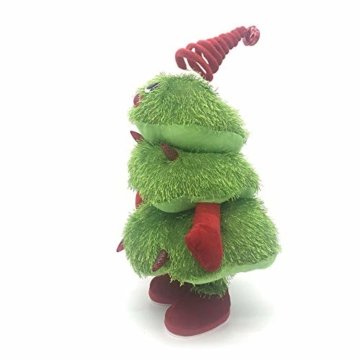 Somedays Weihnachtsschmuck Xmastree Battery Operated Dancing Xmas Tree | Singen Tanzen Glühend Elektrische Plüsch Weihnachtsbaum Puppe | Weihnachtsbaumschmuck 40cm - 5