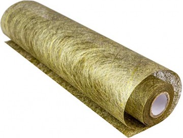 Tischläufer Gold Metallic, Polyester Vliesstoff, 30 cm x 10 m | Tischband | Tischdeko Weihnachten + Adventszeit | Deko Weihnachtsfeier … - 1