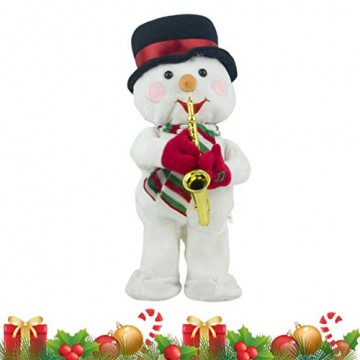 Toyvian Weihnachtsfigur, Schneemann, Plüsch, tanzend, singend, elektrisch, lustiges Geschenk für Kinder, Weihnachten, Party, Geschenk, Geschenke - 6