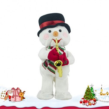 Toyvian Weihnachtsfigur, Schneemann, Plüsch, tanzend, singend, elektrisch, lustiges Geschenk für Kinder, Weihnachten, Party, Geschenk, Geschenke - 9