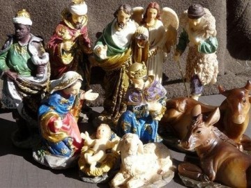 Unbekannt Krippenfiguren 11teiliges Set 14,5 cm Krippe Weihnachten - 4