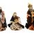 Unbekannt Krippenfiguren mit Kleidern, Heilige Familie, Heilige 3 Könige, Engel und Hirten (0941000) - 