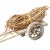 VBS Miniatur Strohkarre aus Holz 105x75mm Krippe Weihnachten Schubkarren Bauernhof Modelleisenbahn - 