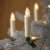 VINGO 10er LED Weihnachtskerzen mit Fernbedienung Kabellos Warmweiß Kerzen Dimmbar Christbaumkerzen für Weihnachtsbaum，Christbaumsdeko - 3