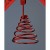WeRChristmas Star Weihnachten Weihnachtsbaumspitze Dekoration, Plastik, rot, 30 x 23 x 6.5 cm - 2