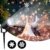 Wilktop Led Projektionslampe Weihnachtsbeleuchtung Led Projektor für Weihnachten/Halloween Projektionslampe Wasserdichte IP65 Weihnachtsbeleuchtung Außen LED Schneeflocke Weihnachten (Weiß Snowflake) - 4