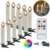 wolketon LED Weihnachtskerzen 10er Kabellose Kerzen, LED Christbaumkerzen mit Timer, Beige, Warmweiß und RGB, Flammenlose - 1