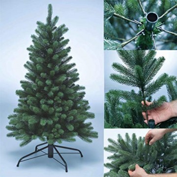 Xenotec Voll PE Weihnachtsbaum künstlich Höhe ca. 120 cm naturgetreu im Spritzgussverfahren Hergestellt - 1