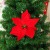 Yalulu 20 Stück Rot Flanell Künstliche Blumen Baum Blumenköpfe Ornament für Weihnachts Hochzeitsdekoration Scrapbooking DIY Dekoration - 3