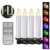 40er Weinachten LED Kerzen Kabellos RGB Weihnachtskerzen Christbaumkerzen Dimmen Flackern Baumkerze-Set,LED-Lichtfarbe RGB + warmweiß - 1