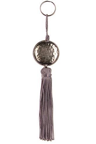 4er Set Orientalische Schlüsselanhänger 18cm (2) | Marokkanische Christbaumschmuck als Dankeschön Geschenke | Quasten mit Schlüsselring als Taschenanhänger Deko Anhänger für Auto Handy Rucksack - 2
