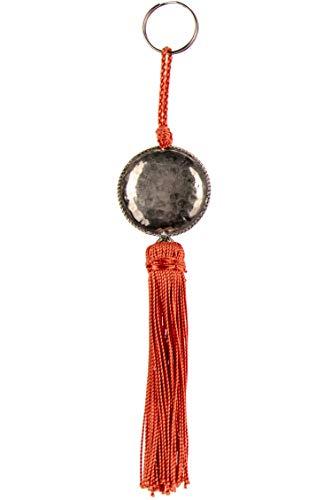 4er Set Orientalische Schlüsselanhänger 18cm (2) | Marokkanische Christbaumschmuck als Dankeschön Geschenke | Quasten mit Schlüsselring als Taschenanhänger Deko Anhänger für Auto Handy Rucksack - 6