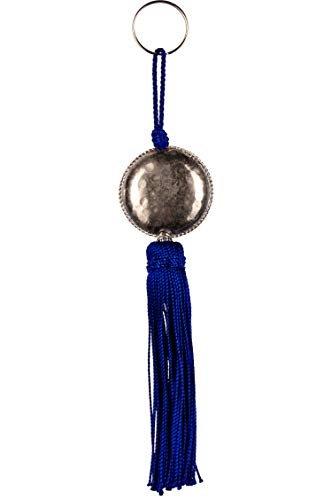 4er Set Orientalische Schlüsselanhänger 18cm (2) | Marokkanische Christbaumschmuck als Dankeschön Geschenke | Quasten mit Schlüsselring als Taschenanhänger Deko Anhänger für Auto Handy Rucksack - 7